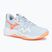 Кросівки волейбольні жіночі Mizuno Wave Momentum Pro blue finch/lava orange/flamingo coral