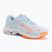 Кросівки волейбольні жіночі Mizuno Wave Lightning Elite blue finch/white/lava orange