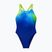 Купальник суцільний дитячий Speedo Digital Placement Powerback night watch/citrus green