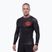 Чоловіча рашгард з довгим рукавом Pitbull Ray Rashguard fluo/red