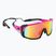 Сонцезахисні окуляри GOG Annapurna матовий неоновий рожевий / чорний / поліхромний червоний