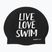 Шапочка для плавання BuddySwim LLS Silicone black