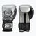 Боксерські рукавички Cleto Reyes Velcro Sparring сріблясто-чорні на липучках