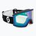 Окуляри гірськолижні SCOTT Ambit black/white/amp aurora green chrome
