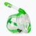 Дитяча повнолицева маска для снорклінгу SEAC Libera lime transparent/lime