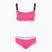 Купальник роздільний жіночий EA7 Emporio Armani Logo Tape Bikini Top neon pink