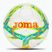 М'яч футбольний Joma Dali III flour turquoise / flour coral розмір 5