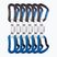 Експрес для скелелазіння Ocun Raven QD Bio-Dyn-Ring 10 см 6 шт. blue