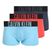 Боксерки чоловічі Calvin Klein 000NB3775A Trunk 3 pairs ombre bluee/chilly bluee/punch pink
