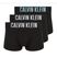 Боксерки чоловічі Calvin Klein 000NB3608A Trunk 3 pairs black with harbor mist logo/ black with