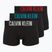 Чоловічі боксери Calvin Klein 000NB3608A Trunk 3 пари black w/oatmeal logo/black w/age