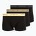 Боксерки чоловічі Tommy Hilfiger Trunk WB 3 pairs black/citronella/woodridge
