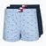 Боксерки чоловічі Tommy Hilfiger Woven Boxer Print 3 pack chambray flag/carb navy/c navy flag