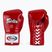 Боксерські рукавички Fairtex Pro Competition з фіксованим великим пальцем шкіряні червоні