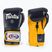 Боксерські рукавички Fairtex Heavy Hitter синьо-жовті в мексиканському стилі