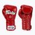 Стильні кутові спаринг-боксерські рукавички Fairtex - закритий великий палець червоні