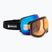 Гірськолижні окуляри DRAGON X2 icon blue/lumalens blue ion/amber