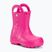 Crocs Handle Rain Boot Kids цукерково-рожеві веллінги