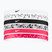 Пов'язки на голову Nike Headbands Printed 6 шт. white/aster pink/black