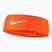 Пов'язка на голову Nike Dri-Fit Fury Classic Headband safety orange/white/white