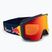 Окуляри Red Bull SPECT Jibb matt blue/orange with red mirror