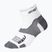 Шкарпетки для бігу 2XU Vectr Ultralight 1/4 Crew white/grey