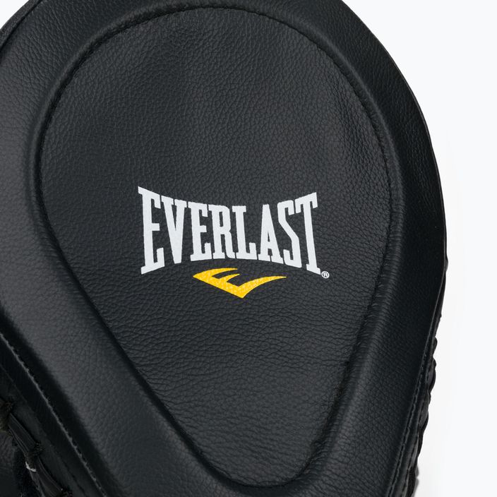 Тренерські лапи шкіряні Everlast Elite Leamantis MIT чорні EV4731 4