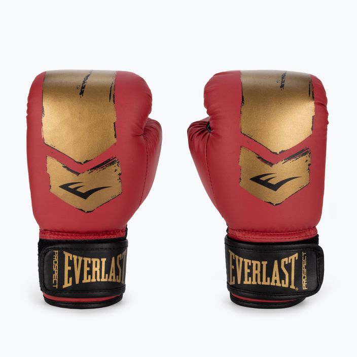 Рукавиці боксерські дитячі Everlast Prospect 2 червоно-золоті EV4602 RED/GLD