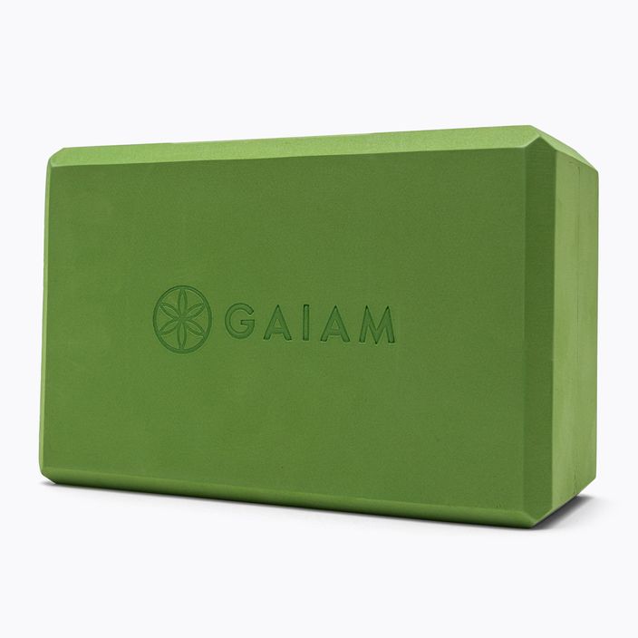 Блок для йоги  Gaiam зелений 59186 3