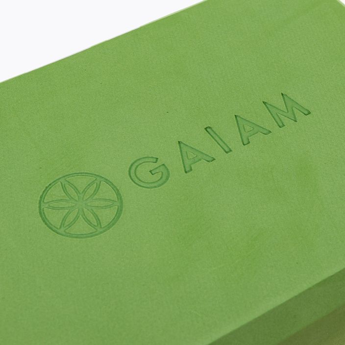 Блок для йоги  Gaiam зелений 59186 5