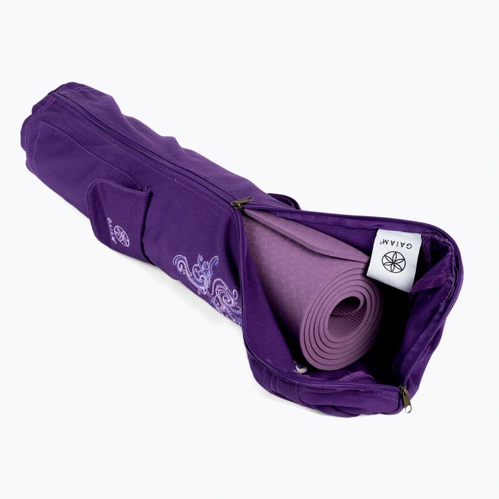 Сумка для килимка для йоги Gaiam Deep Plum фіолетова 61338 8