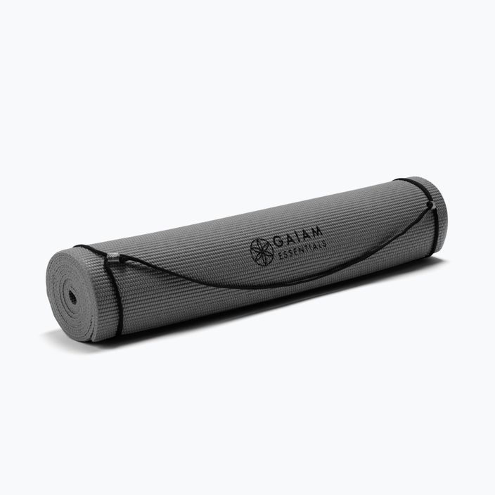 Килимок для йоги  Gaiam Essentials 6 мм сірий 63317 3