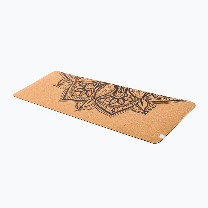 Килимок для йоги  Gaiam Printed Cork Mandala 5 мм коричневий 63495