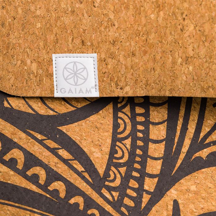 Килимок для йоги  Gaiam Printed Cork Mandala 5 мм коричневий 63495 4