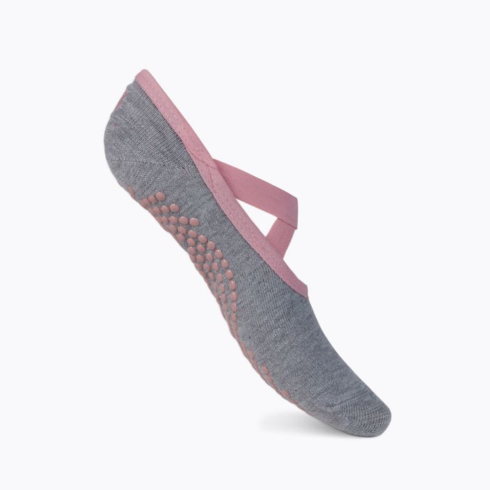 Шкарпетки для йоги жіночі Gaiam протиковзні сірі 63755 2