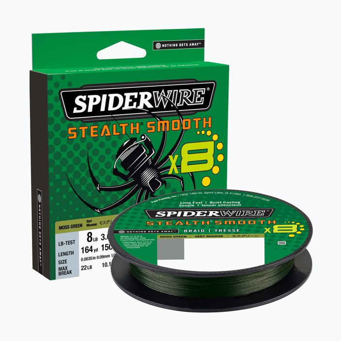 Волосінь плетена спінінгова SpiderWire Stealth 8 зелена 1515222 2