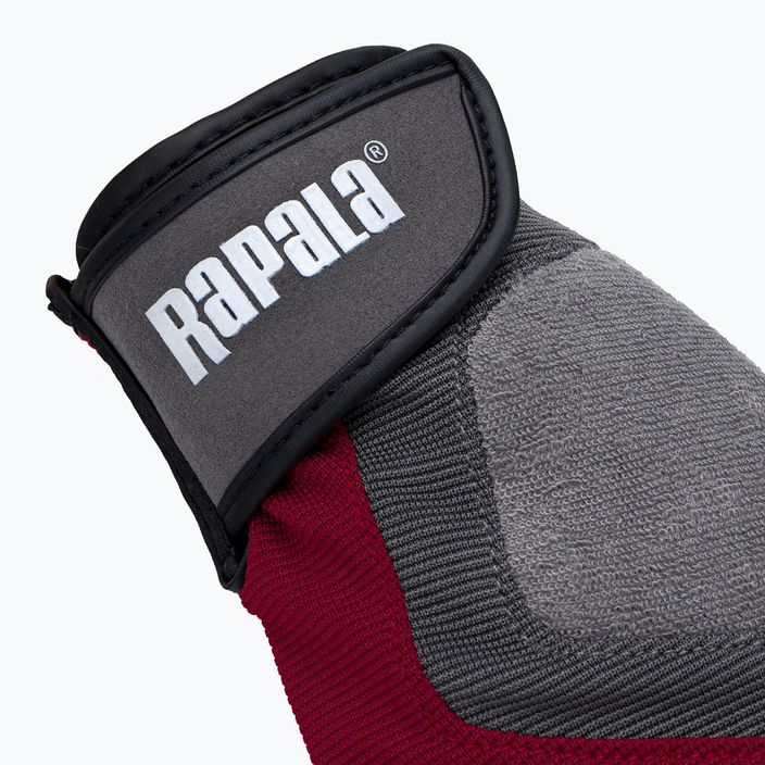 Рукавиці для риболовлі Rapala червоні Perf Gloves RA6800702 4