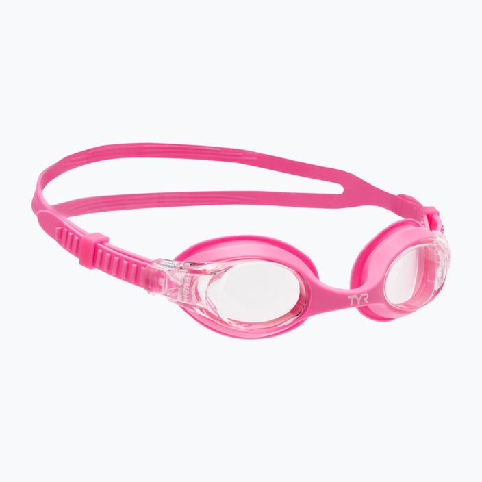 Окуляри для плавання дитячі TYR Swimple clear/pink LGSW_152