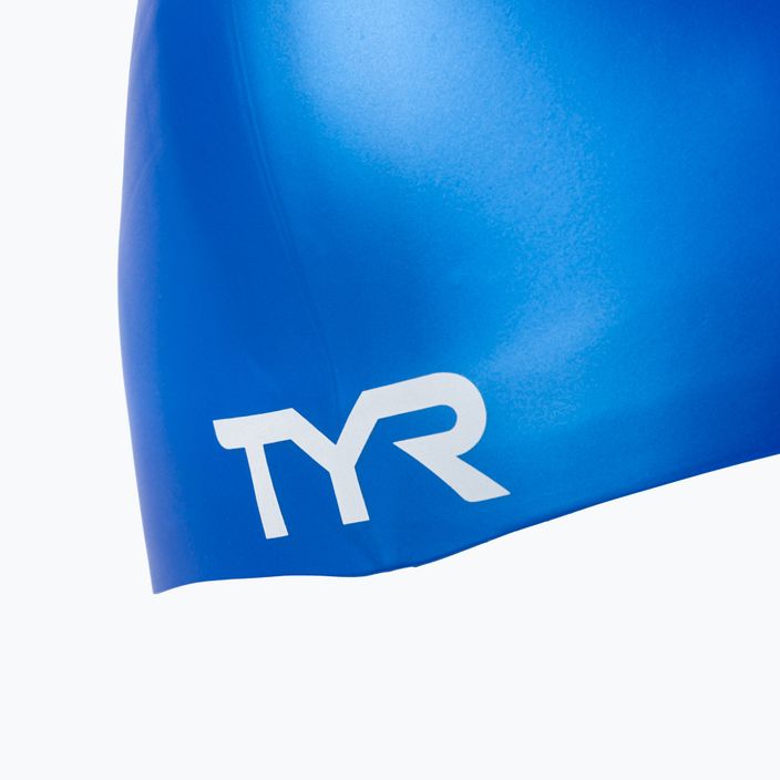 Шапочка для плавання TYR Wrinkle Free blue 3