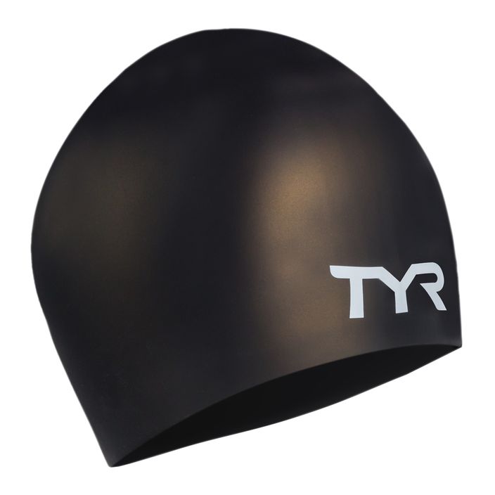 Шапочка для плавання TYR Wrinkle-Free чорна LCSL_001