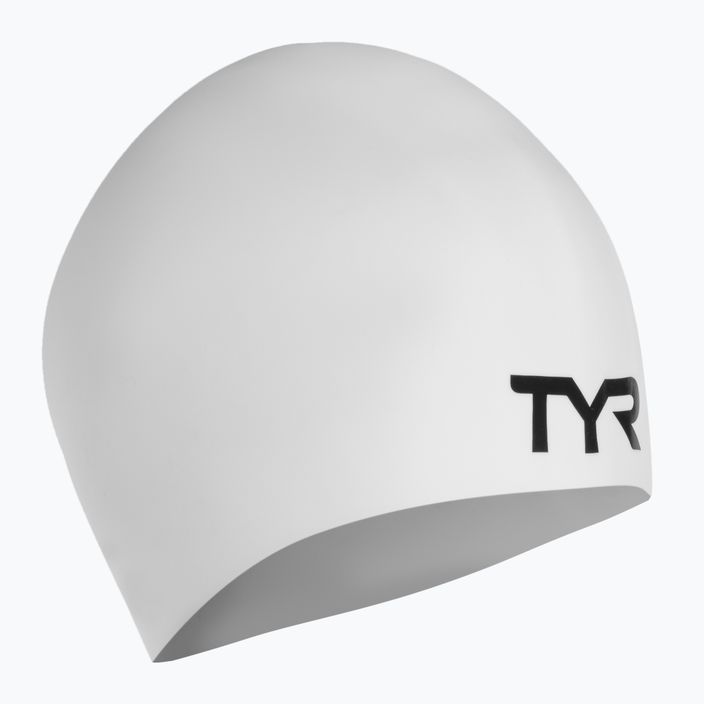 Шапочка для плавання TYR Wrinkle-Free біла LCSL_100
