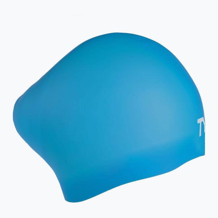 Шапочка для плавання TYR Wrinkle-Free блакитна LCSL_420 2