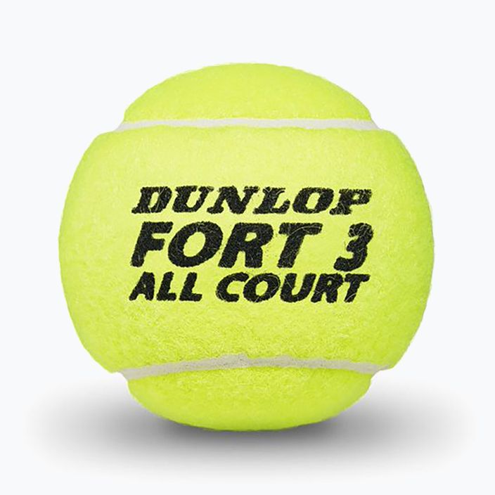 Тенісні м'ячі Dunlop Fort All Court TS 4 шт. жовті 601316 3