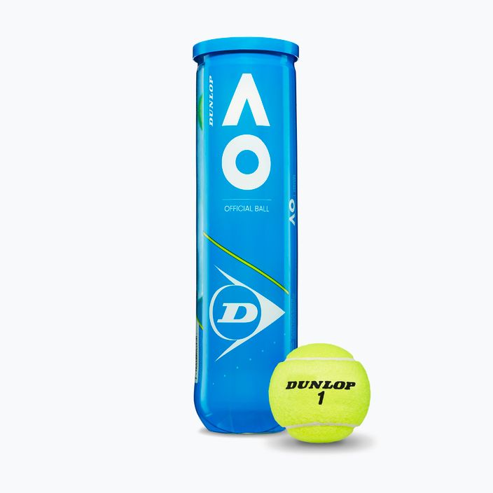 Тенісні м'ячі Dunlop Australian Open 4 шт. жовті 601355