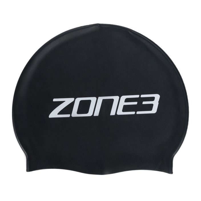 Шапочка для плавання ZONE3 чорна SA18SCAP101 2