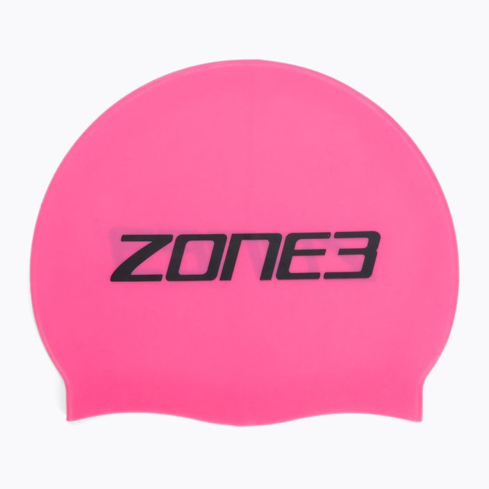 Шапочка для плавання ZONE3 High Vis рожева SA18SCAP114