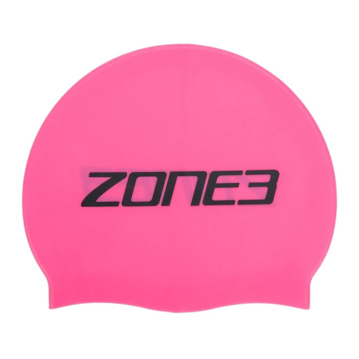 Шапочка для плавання ZONE3 High Vis рожева SA18SCAP114 2