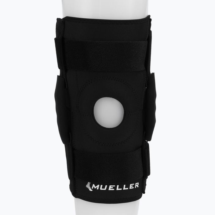 Стабілізатор коліна Mueller Hinged Wraparound Knee Brace чорний 53137 2