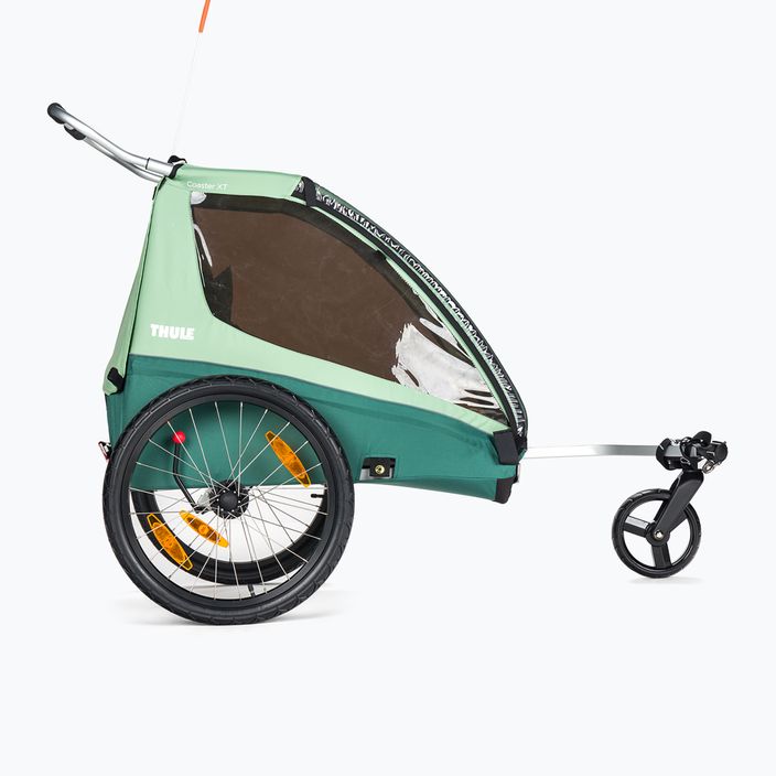 Причіп велосипедний двомісний  Thule Coaster XT Bike Trailer+Stroll зелений 10101820 2