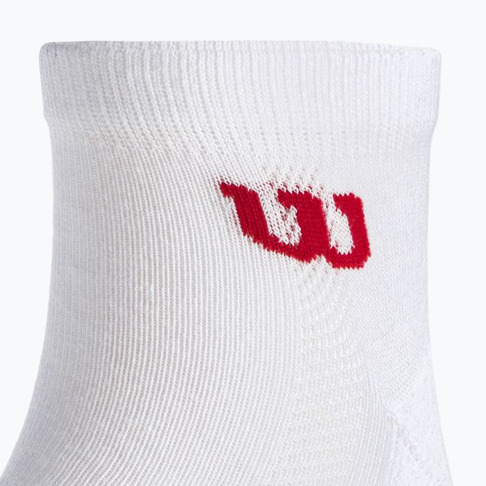 Шкарпетки тенісні чоловічі  Wilson Quarter 3 пари білі WRA803101 4